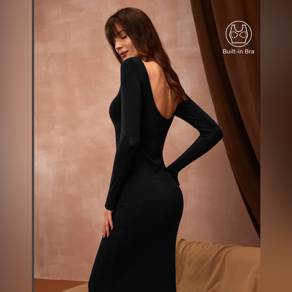 ProWarm Open Back Brami Midi Dress
Black Medium - Picture 6 of 7